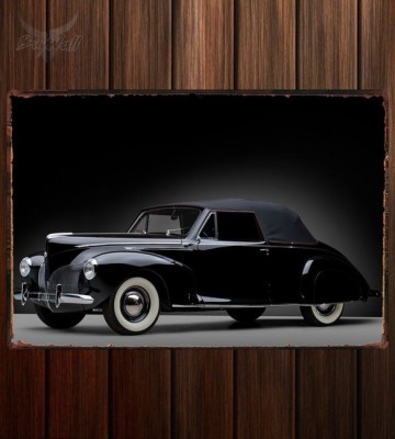 Металлическая табличка Lincoln Zephyr Convertible Coupe 393